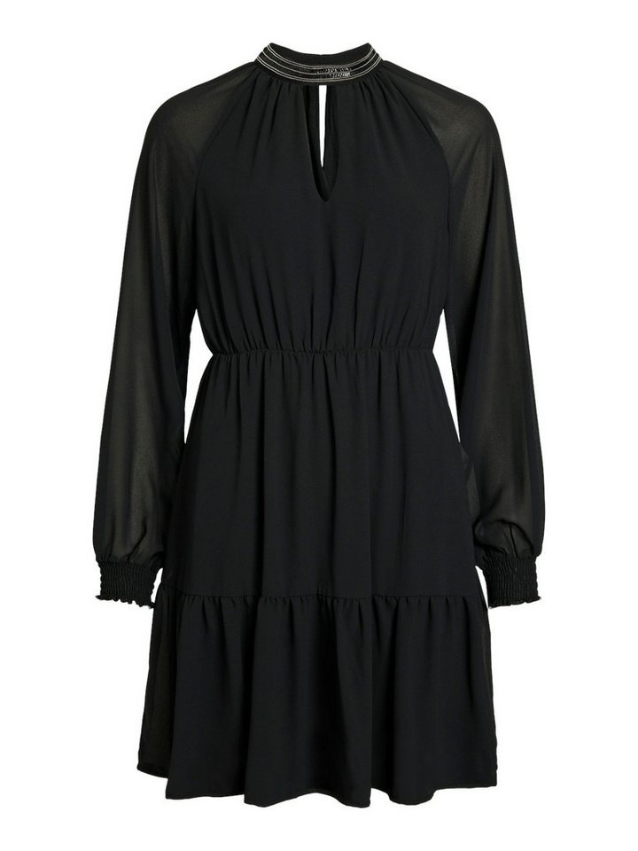 Vila Cocktailkleid VIANLIS HALTERNECK L/S SHORT DRESS/ Black von Vila