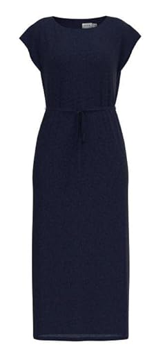 Vila Damen Kleid VIBORNEO Boat Neck MIDI Dress (as3, Alpha, m, Regular, Regular, Navy Blazer) von Vila