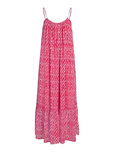 Vila Damen Kleid VIFALIA KIRA S/L Ancle Dress/SU (as3, Numeric, Numeric_36, Regular, Regular, pink Yarrow) von Vila