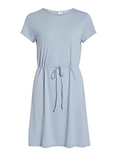 Vila Damen Kleid VIMOONEY S/S String Dress /1/KA (as3, Alpha, l, Regular, Regular, Kentucky Blue) von Vila