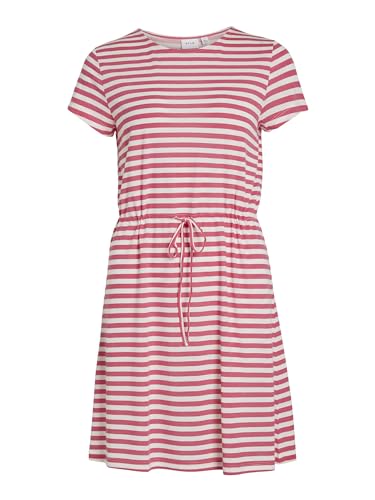 Vila Damen Kleid VIMOONEY S/S String Dress /1/KA (as3, Alpha, m, Regular, Regular, Fandango pink) von Vila