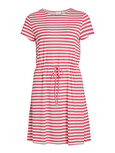 Vila Damen Kleid VIMOONEY S/S String Dress /1/KA (as3, Alpha, s, Regular, Regular, Fandango pink) von Vila