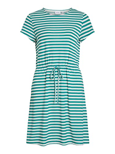 Vila Damen Kleid VIMOONEY S/S STRING DRESS /1/KA (as3, alpha, x_s, regular, regular, alhambra 1) von Vila