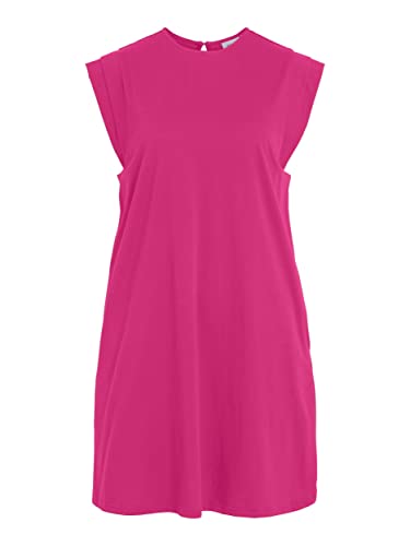 Vila Damen Kleid VISINATA S/L Slip IN Dress (as3, Alpha, l, Regular, Regular, pink Yarrow) von Vila