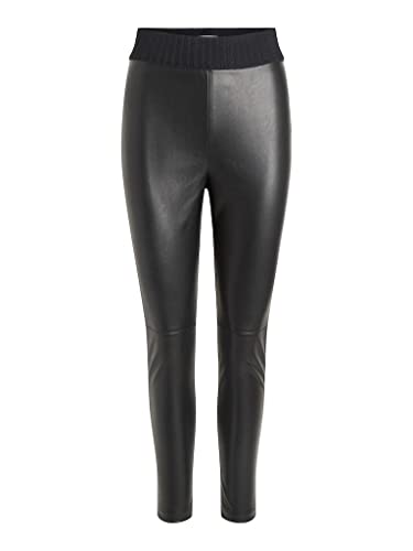 Vila Damen Leggings Dagmar schwarz 38 von Vila