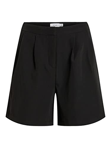 Vila Damen Short VIKAMMA HW Shorts - NOOS (as3, Numeric, Numeric_34, Regular, Regular, Black) von Vila