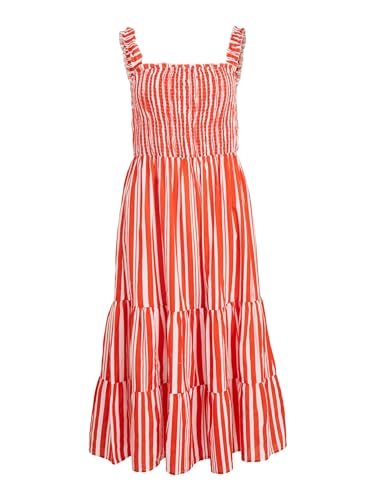 Vila Damen Sommerkleid Etni rot/weiß 40 von Vila