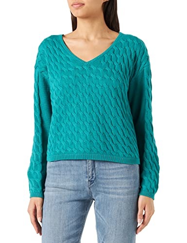 VICHAO V-Neck L/S Cable Knit TOP/SU-NOOS von Vila