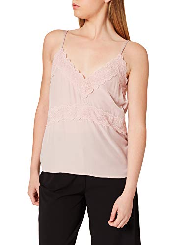 Vila Damen VIESTELA Singlet/SU-NOOS Trägershirt/Cami Shirt, Pale Mauve, 34 von Vila