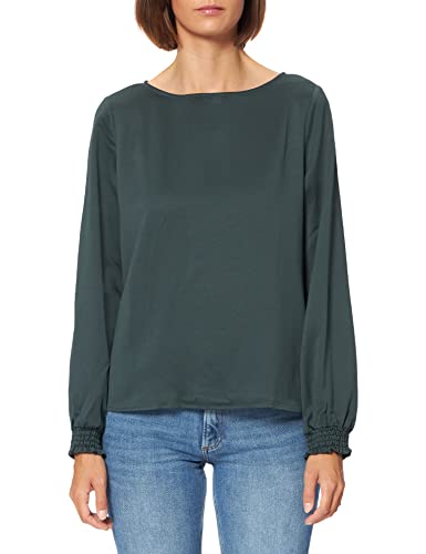 VILA Damen VILADEE Boatneck L/S TOP/SU-NOOS Pullover, Darkest Spruce, 38 von Vila