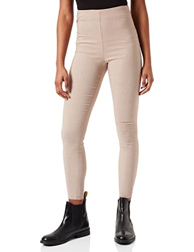 Vila Damen VILAURA Lou HW 7/8 NOOS Leggings, Cement/Checks:Portabella, M von Vila