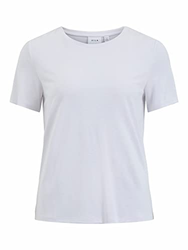 VILA Damen VIMODALA O-Neck S/S TOP/SU-NOOS T-Shirt, Optical Snow, M von Vila