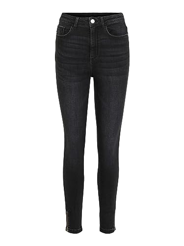 Vila VISKINNIE IT HW 7/8 Zip Jeans BLK - NOOS von Vila