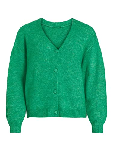 Vila Damen Vijamina Oversize L/S Knit Cardigan-noos Strickjacke, Kelly Green, XL EU von Vila