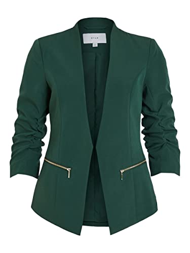 Vila Damen Vijoy Noos 3/4 Blazer, Pineneedle, 44 EU von Vila