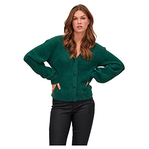 Vila Damen Vilajuli Ls Oversize Rev Knit Cardi-noos Strickjacke, Pineneedle, L EU Vila Damen Vilajuli Ls Oversize Rev Knit Cardi-noos Strickjacke, Pineneedle, L EU von Vila