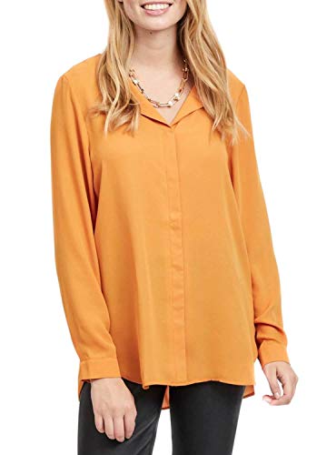 Vila Damen Vilucy L/S Shirt - Noos Bluse, Golden Oak, XS EU von Vila