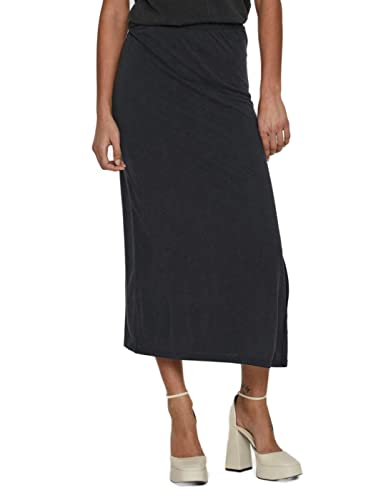 Vila Damen Vimodala Hw Skirt/Su - Noos Maxirock, Schwarz, S EU von Vila