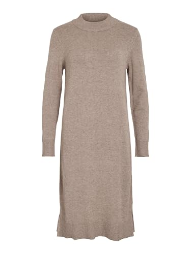 Vila Damen Viril Crew Neck L/S Midi Dress-Noos Kleid, Falcon,XXL von Vila