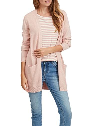 Vila Damen Viril Open L/S Knit Cardigan - Noos Strickjacke,Misty Rose,L von Vila