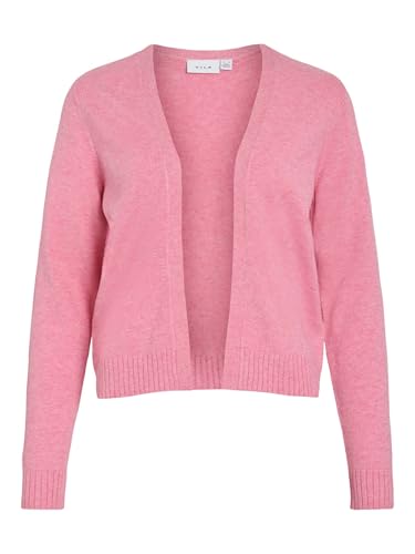 Vila Damen Viril Short L/S Knit Cardigan-noos Strickjacke, Sangria Sunset,S von Vila