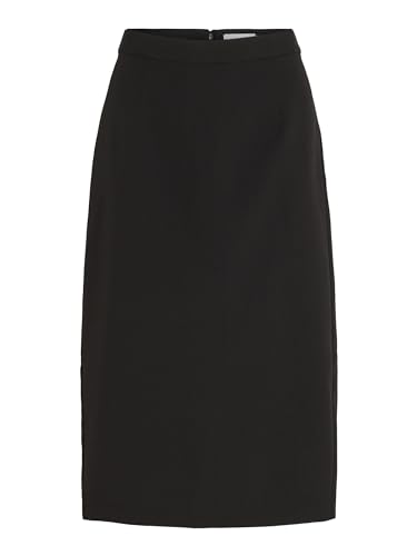 Vila Female Bleistiftrock High Waist (DE/NL/SE/PL, Numerisch, 40, Regular, Regular, Black) von Vila