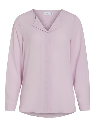 Vila Female Hemd High Low geteilter Kragen von Vila