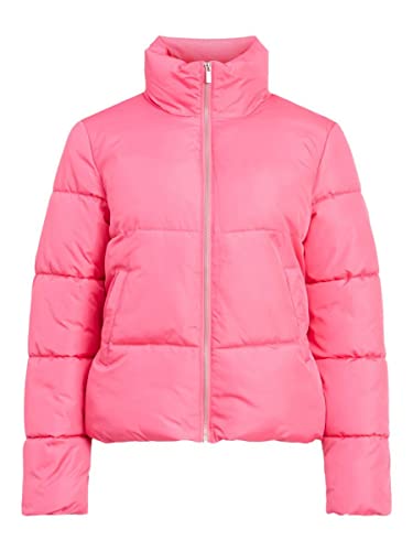 Vila Damen Vitate L/S Short Buffer Jacket - Noos Jacke, Fandango Pink, 40 EU von Vila