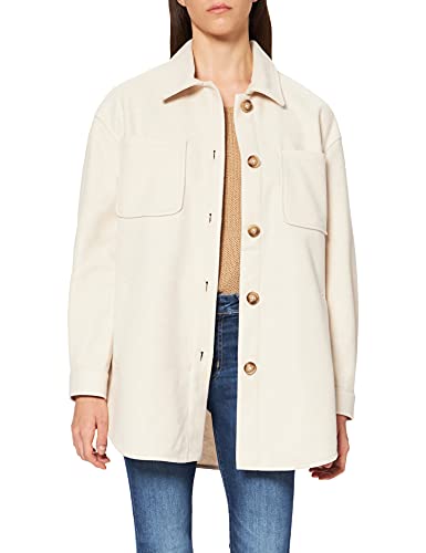 Vila Damen Vikimmi Shirt L/S Jacket - Noos Jacke, Super Light Natural Mel, L EU von Vila