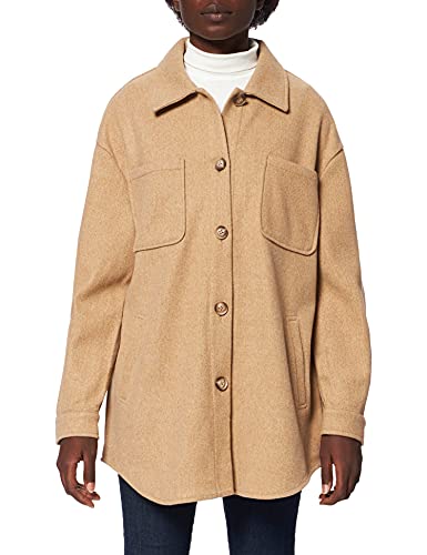 Vila Damen Vikimmi Shirt L/S Jacket - Noos Jacke, Tigers Eye, M EU Vila Damen Vikimmi Shirt L/S Jacket - Noos Jacke, Tigers Eye, M EU von Vila