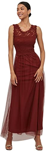 Vila Damen Vilynnea Maxi - Noos Dress, Fired Brick, 40 EU von Vila