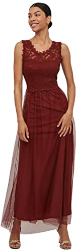 Vila Damen Vilynnea Maxi - Noos Dress, Fired Brick, 44 EU von Vila