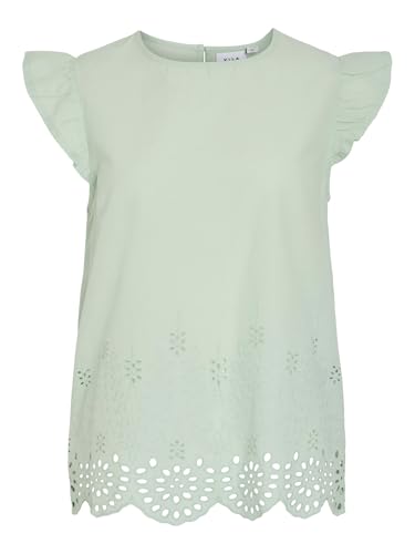 Vila Female Oberteil mit angeschnittenen Ärmeln VIHORTENSA Stickerei von Vila