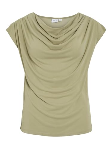 Vila Female Oberteil mit angeschnittenen Ärmeln VIMODALA Wasserfall-Ausschnitt von Vila