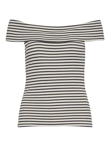 Vila Female Off Shoulder Top Gestreiftes von Vila