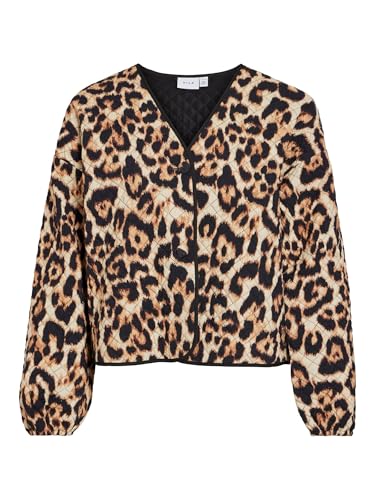 Vila Female Steppjacke Leoprint von Vila