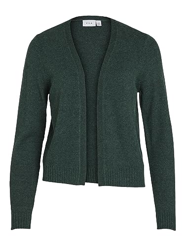 Vila Damen Viril Short L/S Knit Cardigan Noos Strickjacke, Pineneedle, L EU von Vila