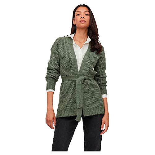 Vila Damen Vifelo L/S Knit Cardigan/Su-noos Strickjacke, Laurel Wreath, XXL EU von Vila