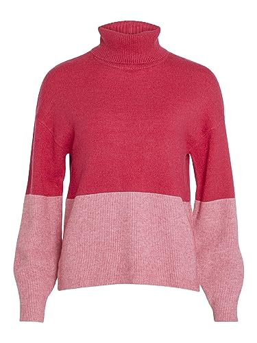 VIRIL Blocking ROLL-NK L/S Knit TOP-NOOS von Vila