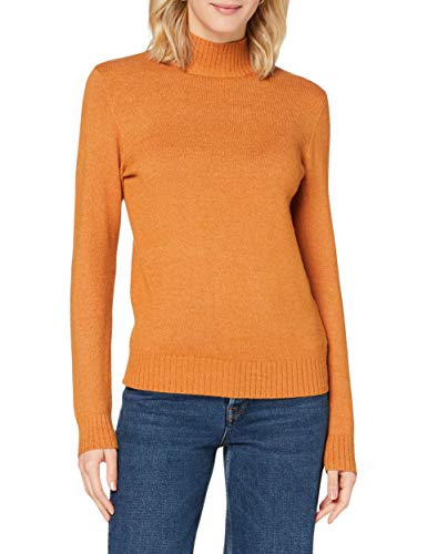 Vila Female Strickpullover Stehkragen- SPumpkin Spice Viril Turtleneck L/S Knit Top - Noos von Vila