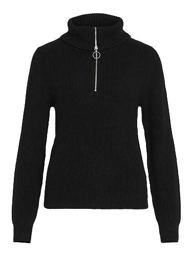 Viril Half Zipper L/S Knit Top - Noos von Vila