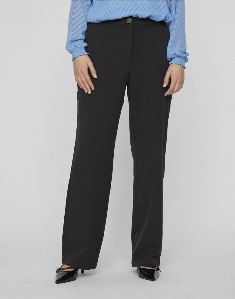 Vila - Hose mit geradem Schnitt in Schwarz von Vila