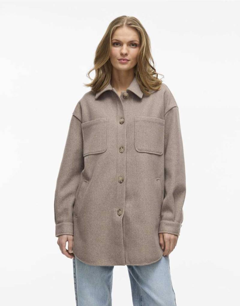 Vila - Jacke in Fossil-Beige-Neutral von Vila