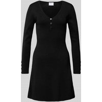 Vila Knielanges Kleid mit V-Ausschnitt Modell 'LIZETTA' in Black, Größe M Vila Knielanges Kleid mit V-Ausschnitt Modell 'LIZETTA' in Black, Größe M von Vila