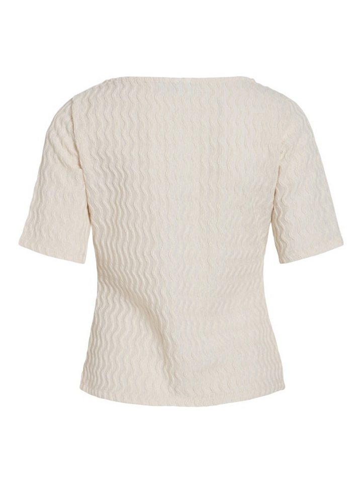 Vila Kurzarmbluse VIROMILA BOATNECK 2/4 TOP Birch von Vila