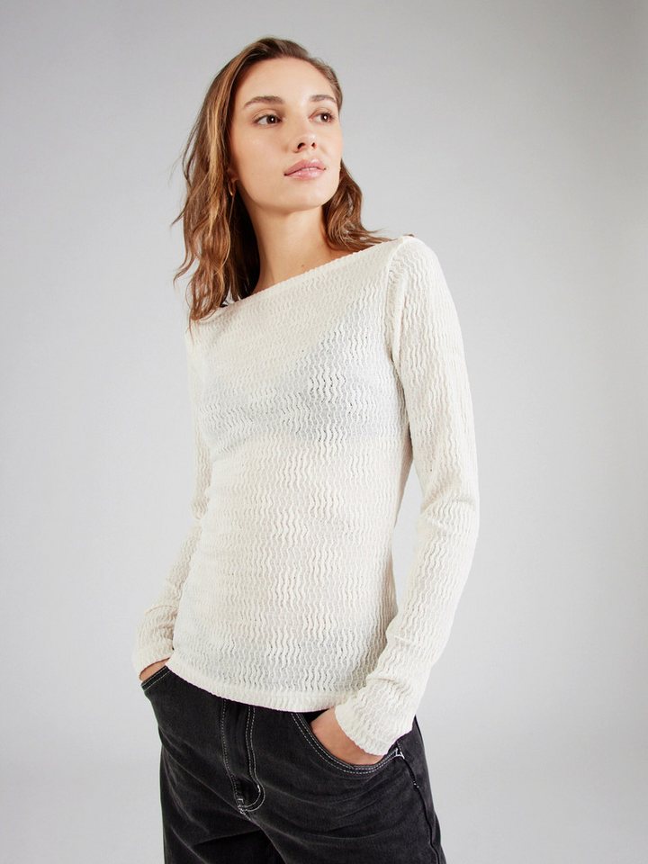 Vila Langarmshirt VISinva (1-tlg) Lochmuster von Vila