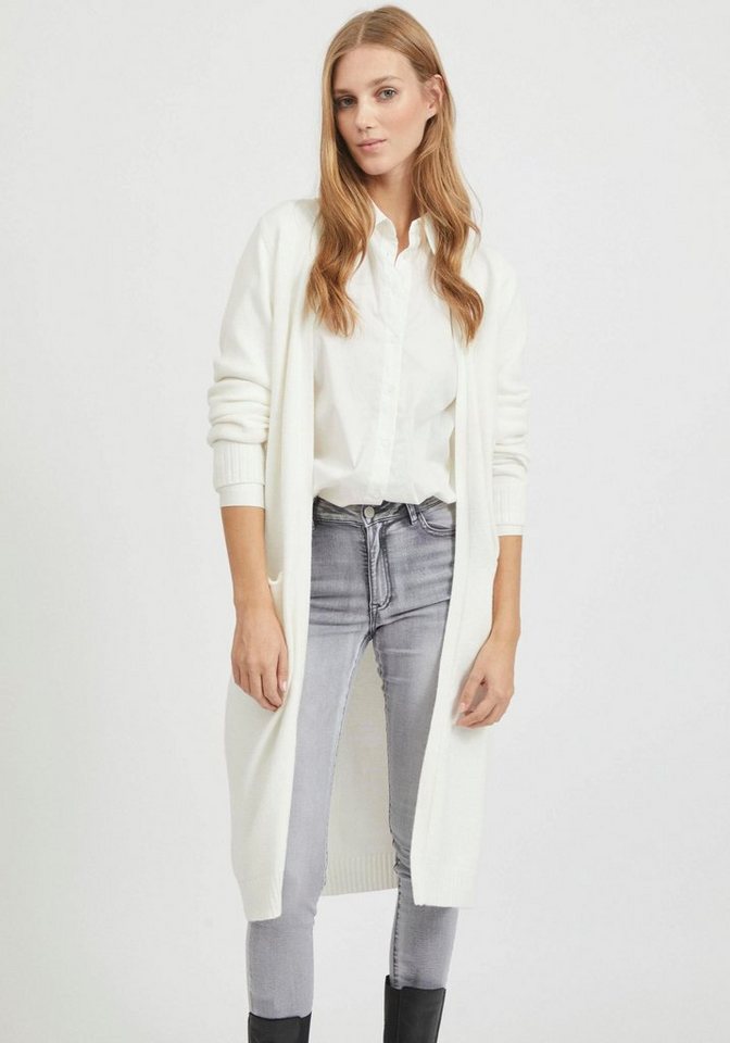 Vila Longstrickjacke VIRIL LONG L/S KNIT CARDIGAN - NOOS in knielanger Form von Vila