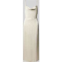 Vila Midikleid aus Satin mit Wasserfall-Ausschnitt Modell 'RAVENNA' in Ecru, Größe 42 Vila Midikleid aus Satin mit Wasserfall-Ausschnitt Modell 'RAVENNA' in Ecru, Größe 42 von Vila