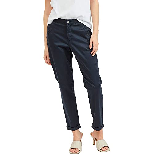 Vila NOS Damen VICHINO RWRE 7/8 NEW PANT-NOOS Hose,, per pack Blau (Total Eclipse Total Eclipse), W(Herstellergröße: 34) von Vila