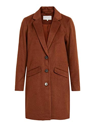 Vila NOS Damen VILEOVITA Coat/SU-NOOS Mantel, Tortoise Shell, 44 von Vila